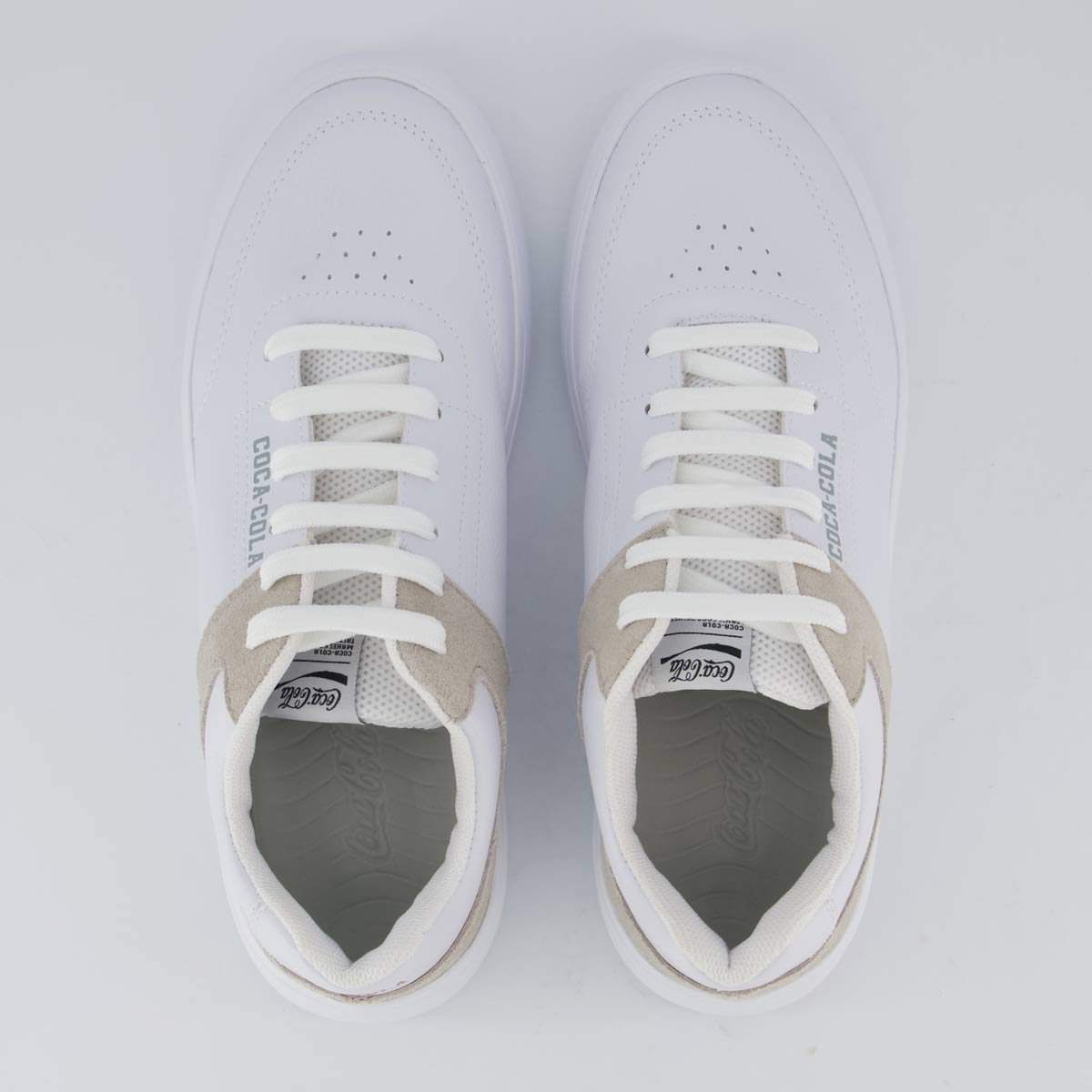 Tênis Coca Cola Drift Town Branco e Cinza Branco 4