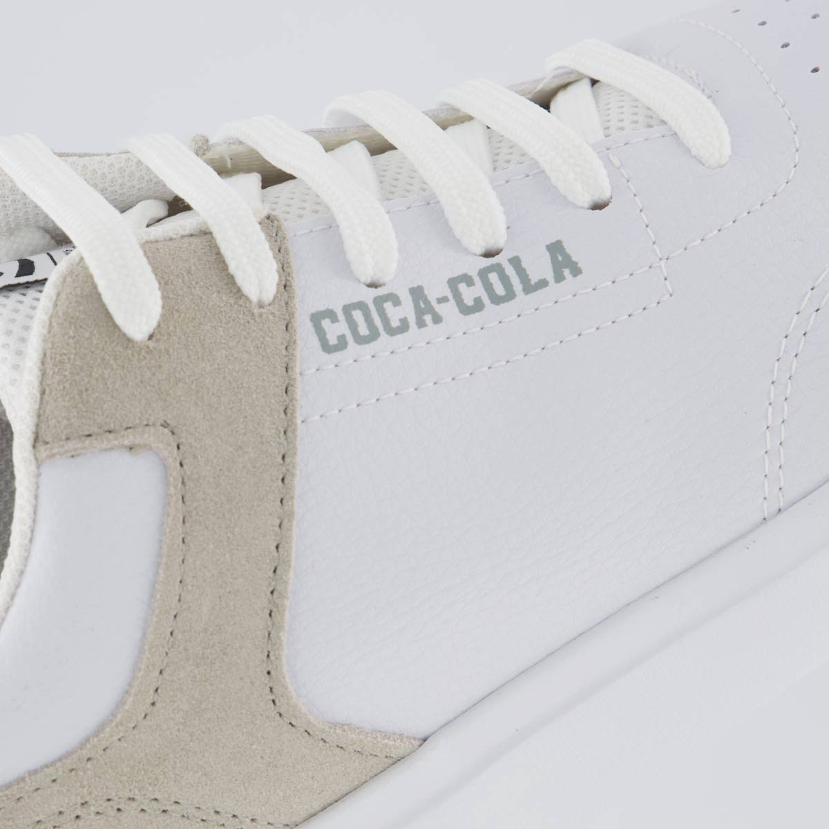Tênis Coca Cola Drift Town Branco e Cinza Branco 7