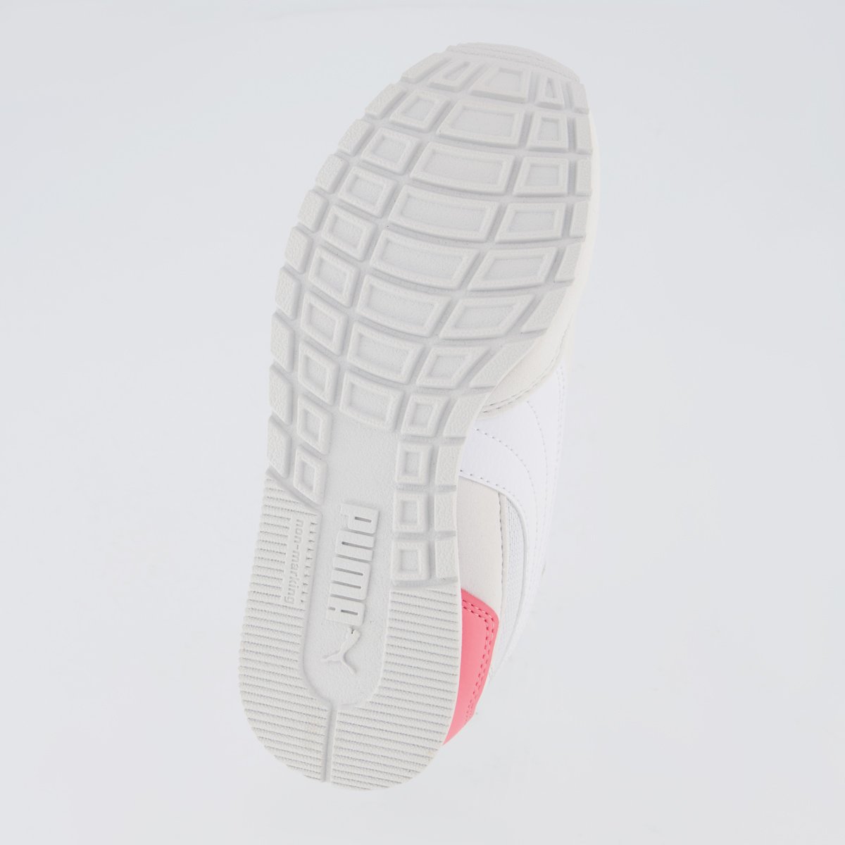 Tênis Puma St Runner V4 Mesh V Ps Juvenil Cinza e Rosa Branco 5