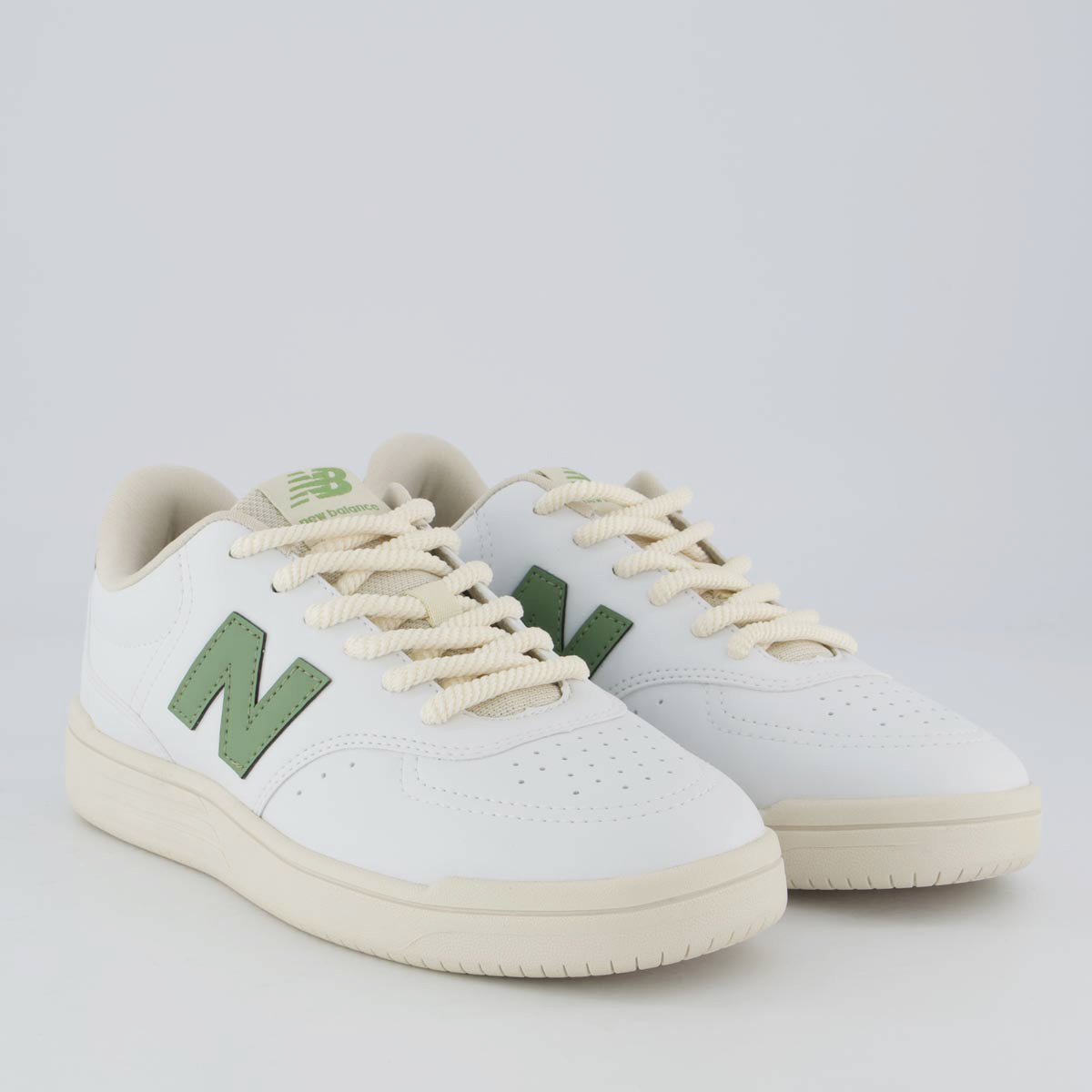 Tênis New Balance BB80 Feminino Branco e Verde Branco 2