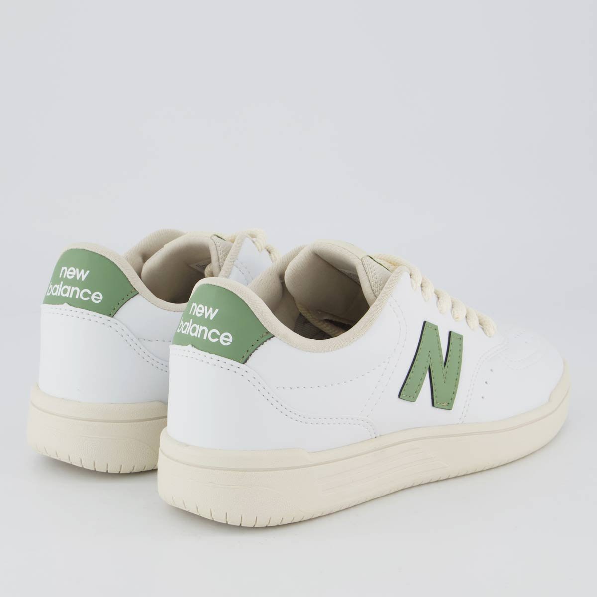 Tênis New Balance BB80 Feminino Branco e Verde Branco 3