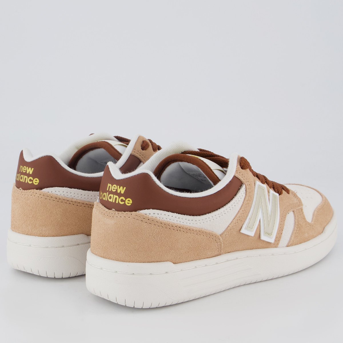 Tênis New Balance 480 Low Feminino Bege e Branco Bege 3
