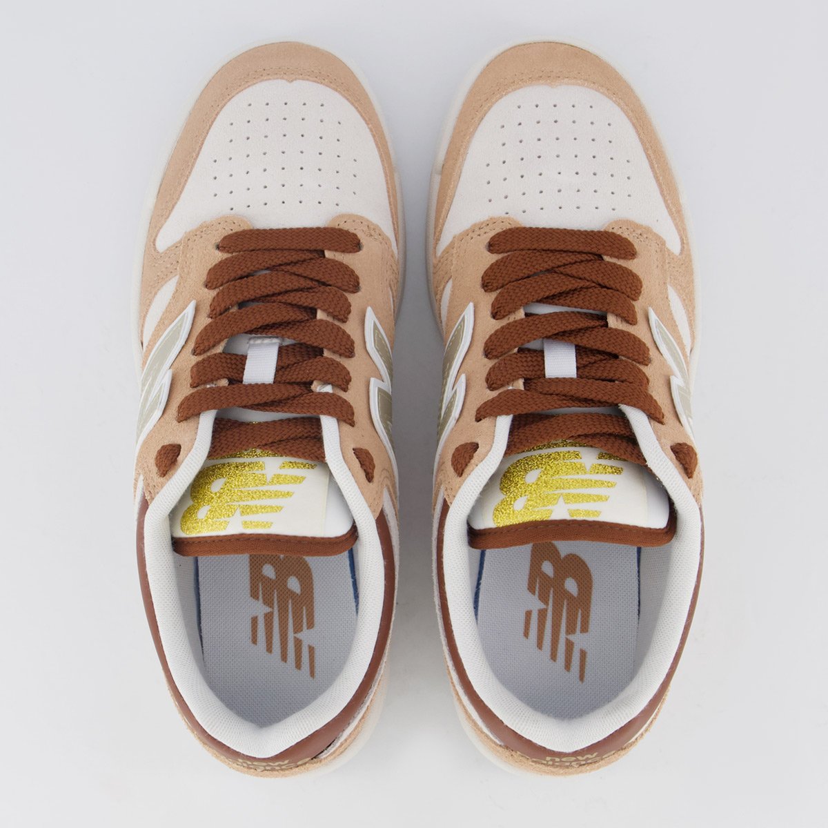 Tênis New Balance 480 Low Feminino Bege e Branco Bege 4