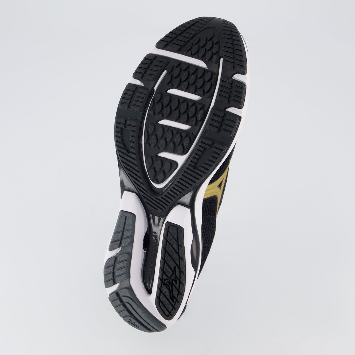 Tênis Mizuno Wave Mirai 8 Preto e Dourado Preto 5