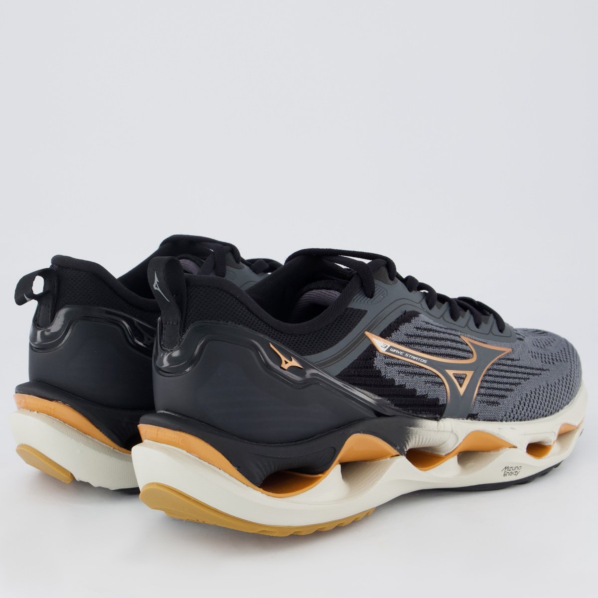Tênis Mizuno Wave Stratos 3 Cinza Cinza 3