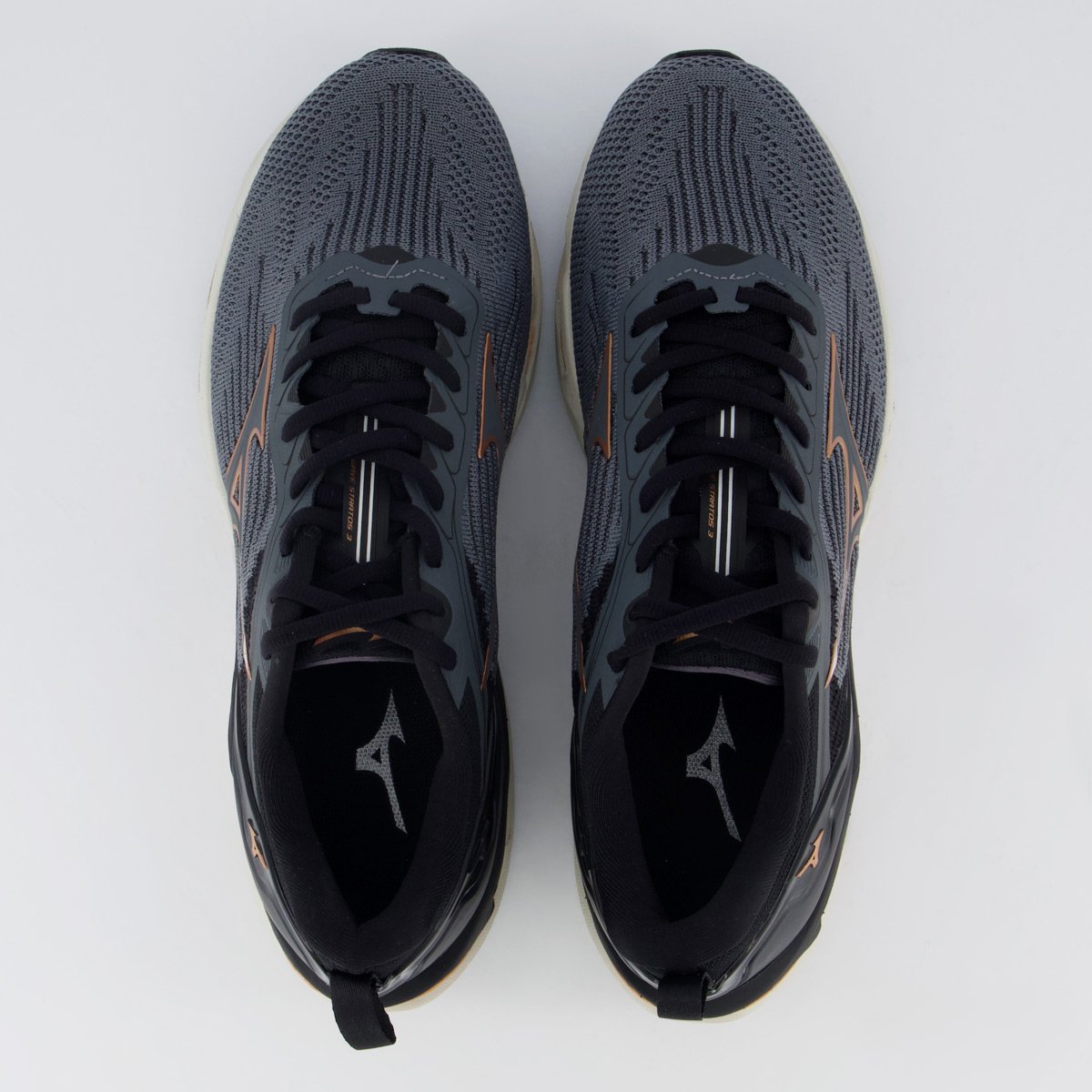 Tênis Mizuno Wave Stratos 3 Cinza Cinza 4