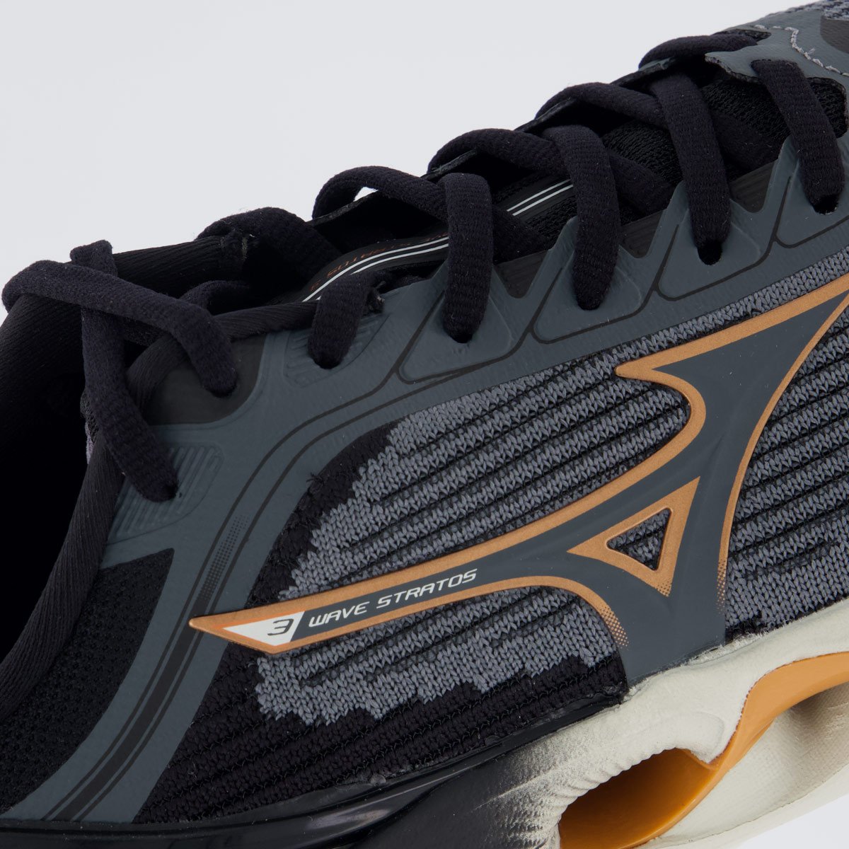 Tênis Mizuno Wave Stratos 3 Cinza Cinza 7