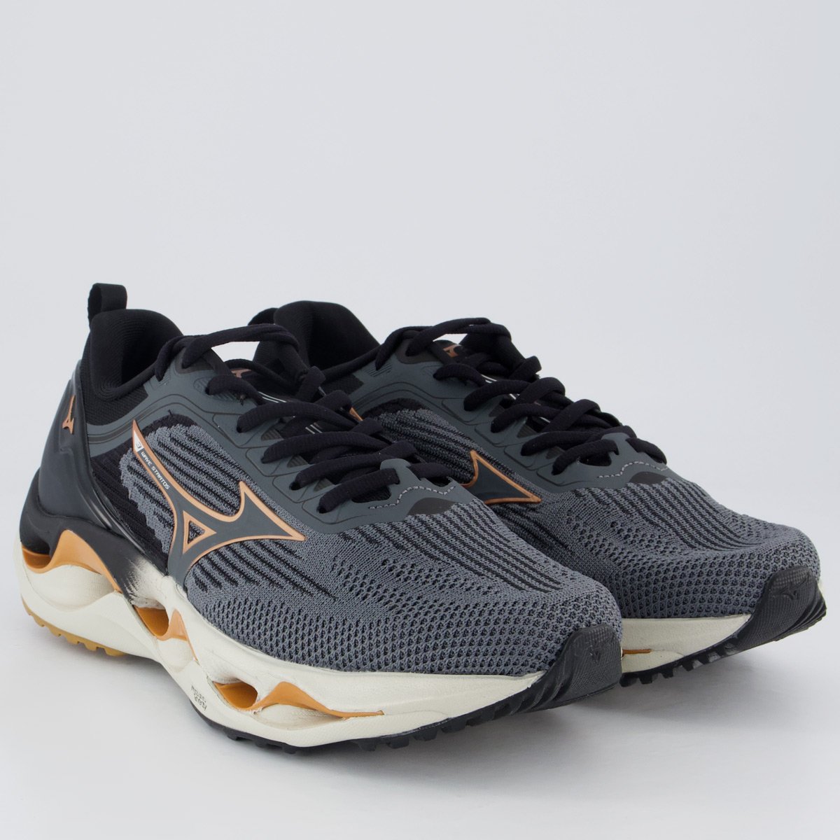 Tênis Mizuno Wave Stratos 3 Cinza Cinza 2