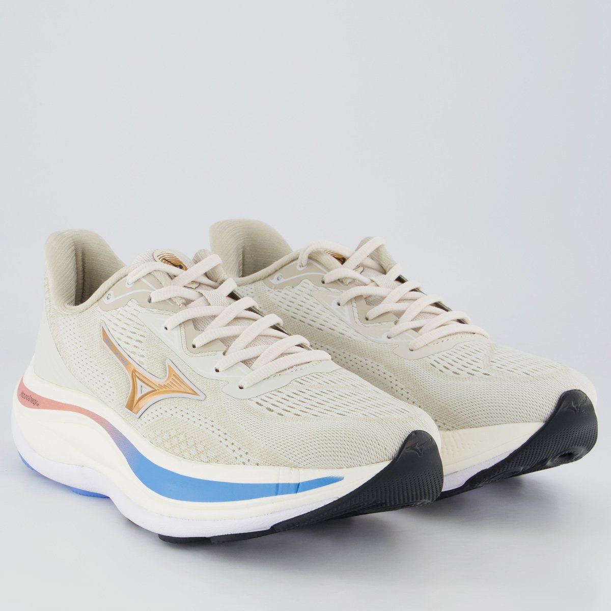 Tênis Mizuno Wave Skyway Feminino Off-White Bege 2