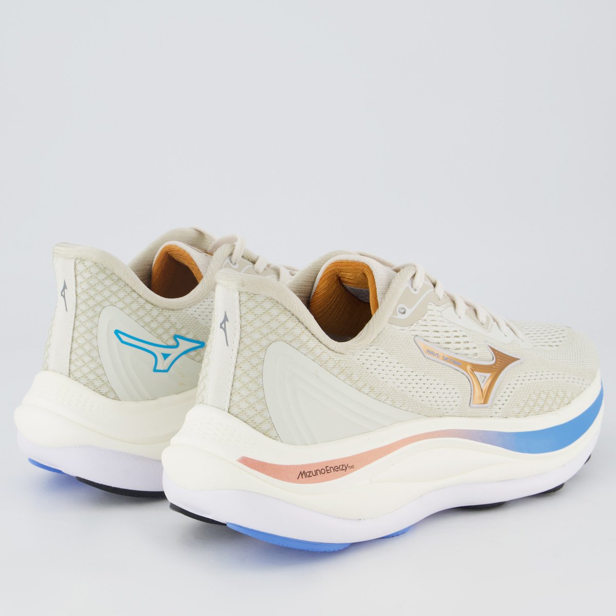 Tênis Mizuno Wave Skyway Feminino Off-White Bege 3
