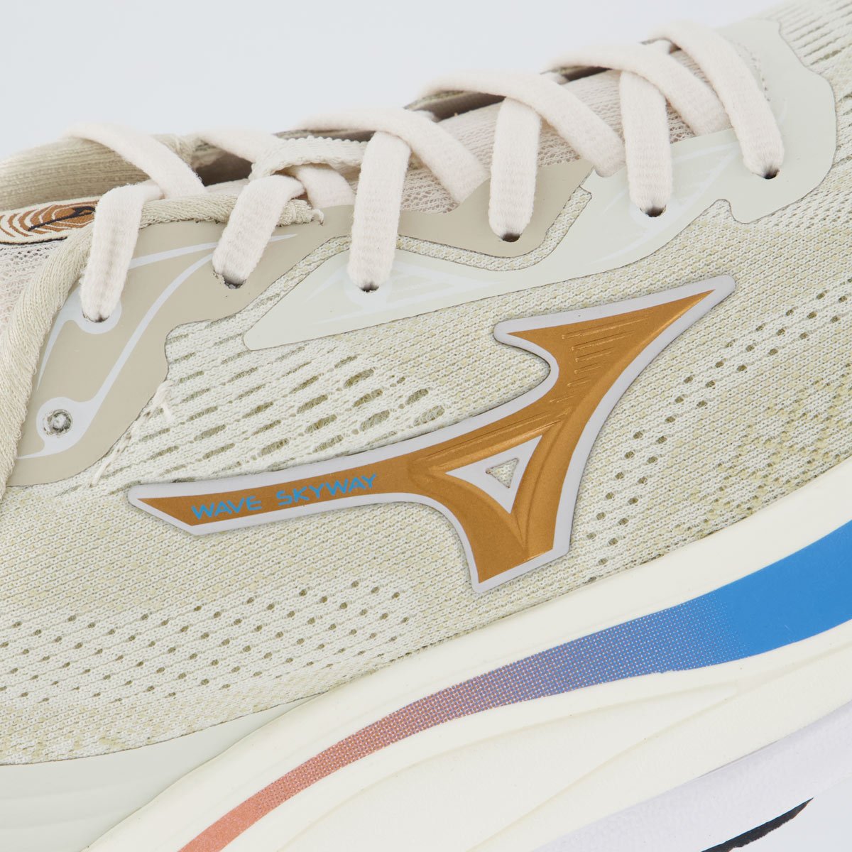 Tênis Mizuno Wave Skyway Feminino Off-White Bege 7