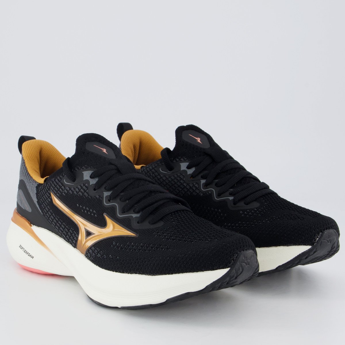 Tênis Mizuno Glow 3 Feminino Preto Preto 2