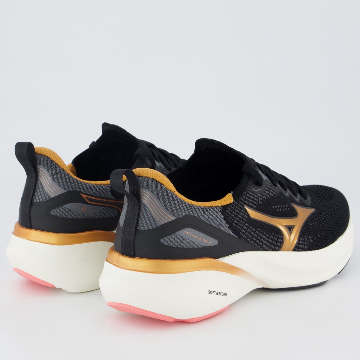Tênis Mizuno Glow 3 Feminino Preto Preto 3