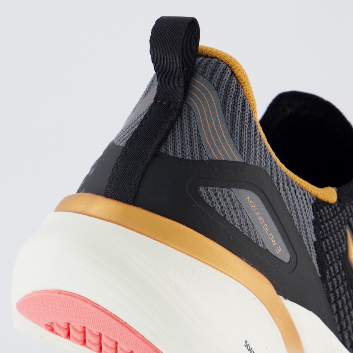 Tênis Mizuno Glow 3 Feminino Preto Preto 6
