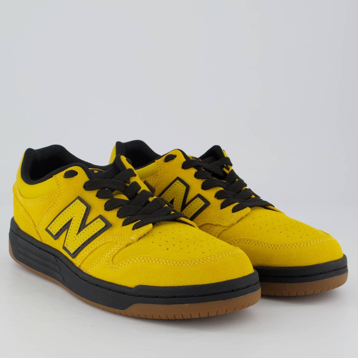 Tênis New Balance 480 Low Amarelo e Preto Amarelo 2