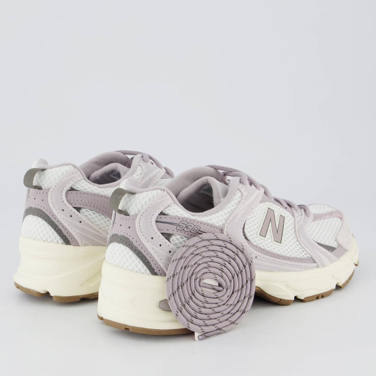 Tênis New Balance 530 Feminino Branco e Lilás Cinza 3