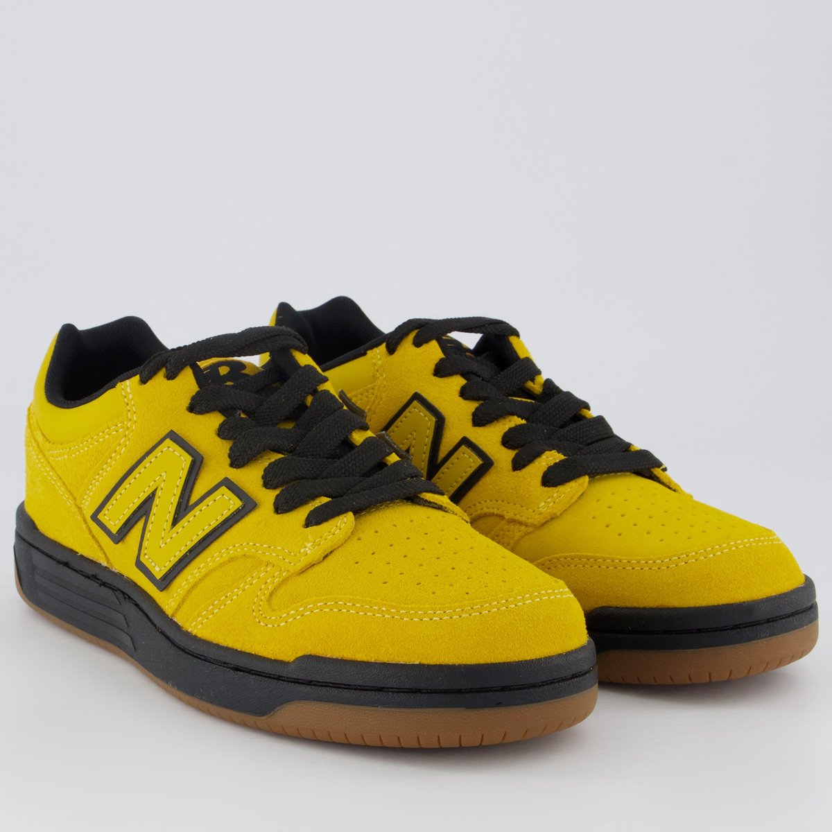 Tênis New Balance 480 L Amarelo e Preto Amarelo 2