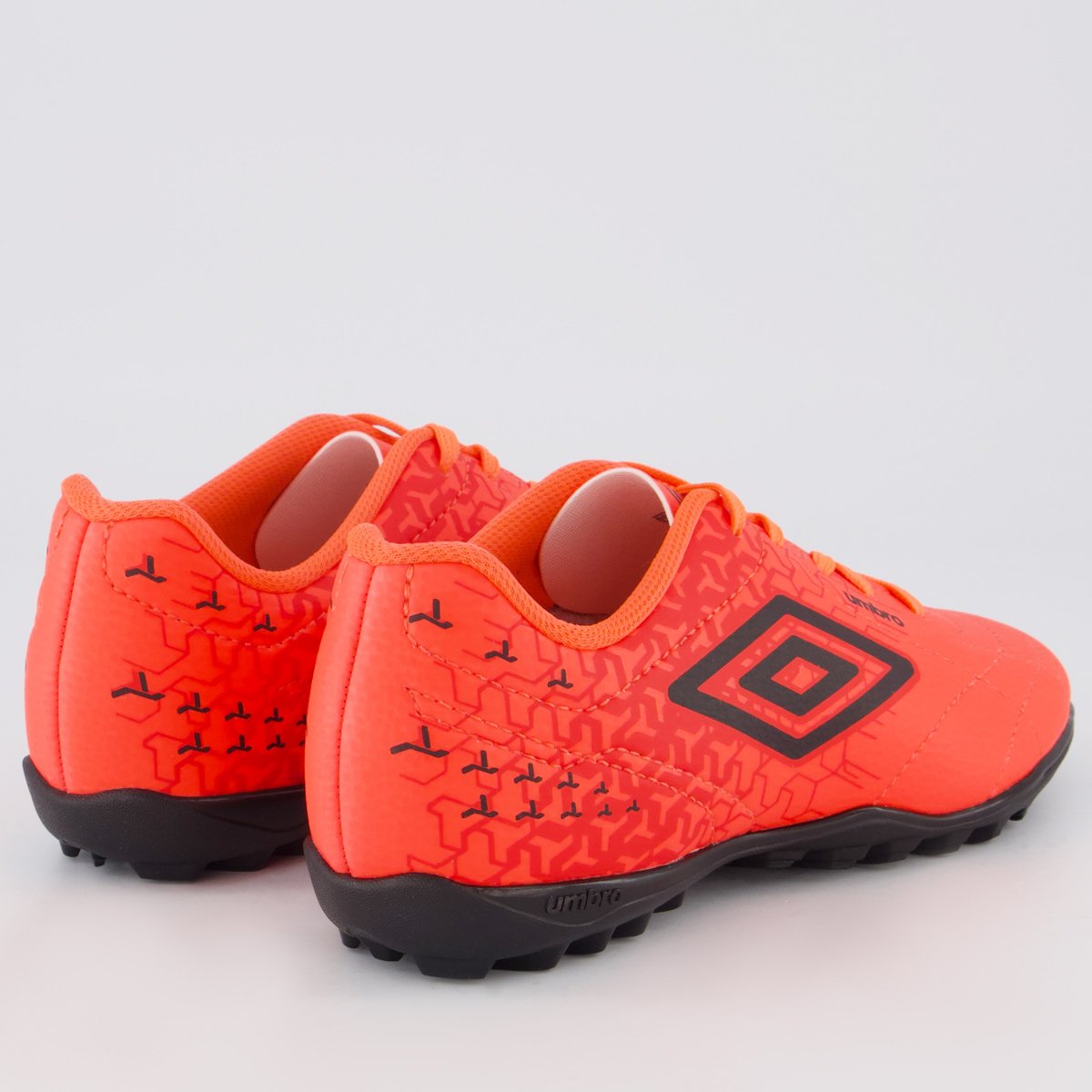 Chuteira Umbro Society Class Neo Juvenil Coral Laranja 3