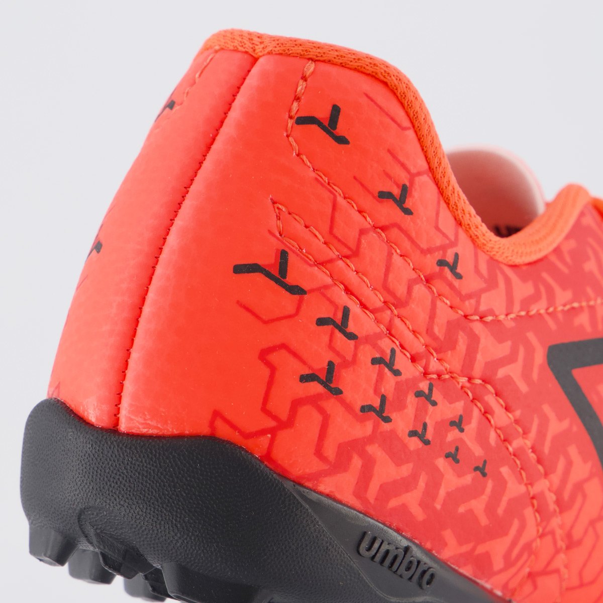 Chuteira Umbro Society Class Neo Juvenil Coral Laranja 6