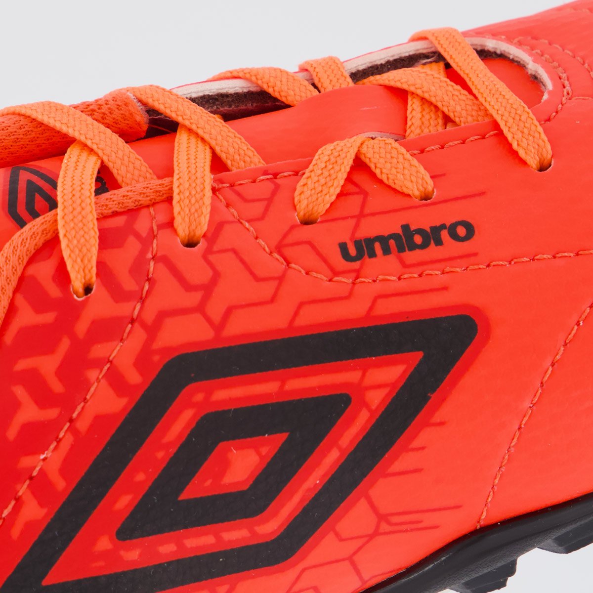 Chuteira Umbro Society Class Neo Juvenil Coral Laranja 7