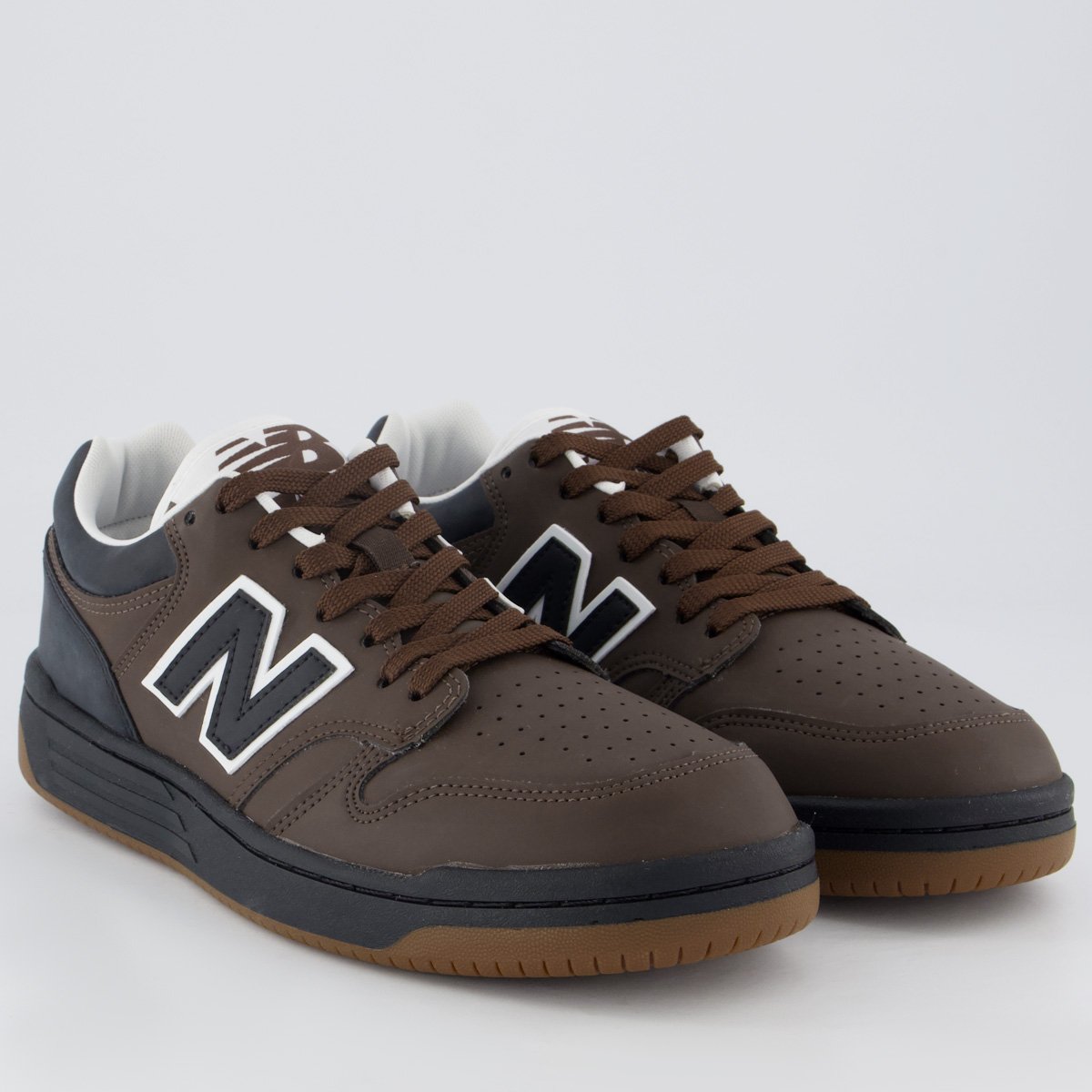 Tênis New Balance 480 Low Marrom e Preto Marrom 2