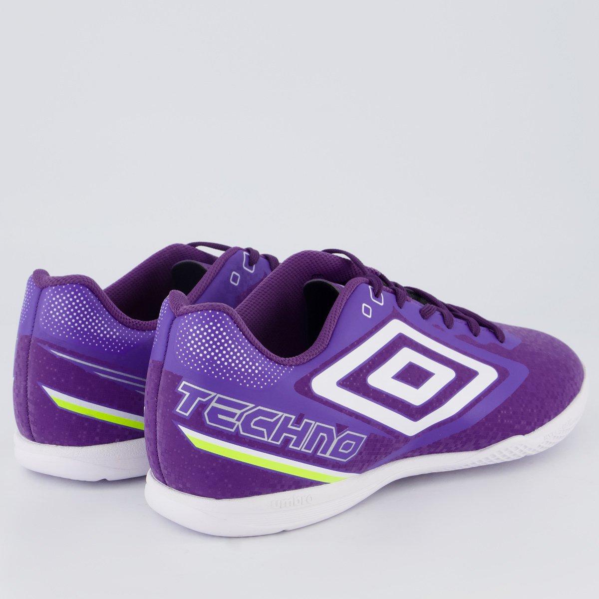 Chuteira Umbro Techno II Futsal Roxa e Branca Roxo 3