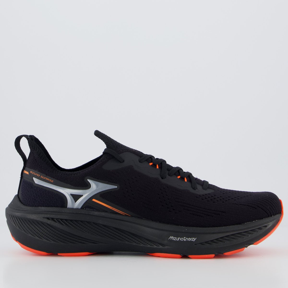 Tênis Mizuno Sunrise Preto e Laranja