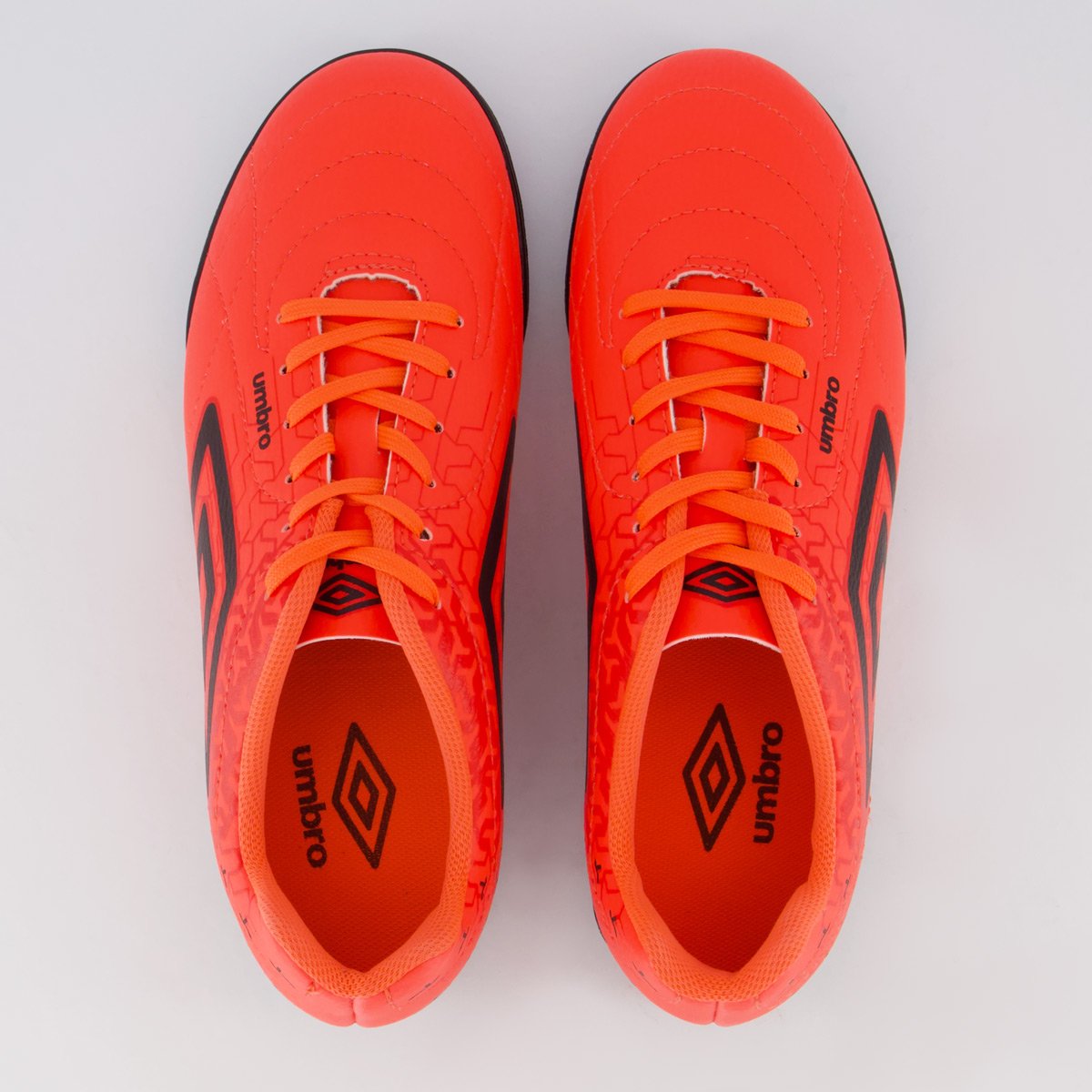 Chuteira Umbro Class Neo Society Juvenil Vermelha e Preta Laranja 4