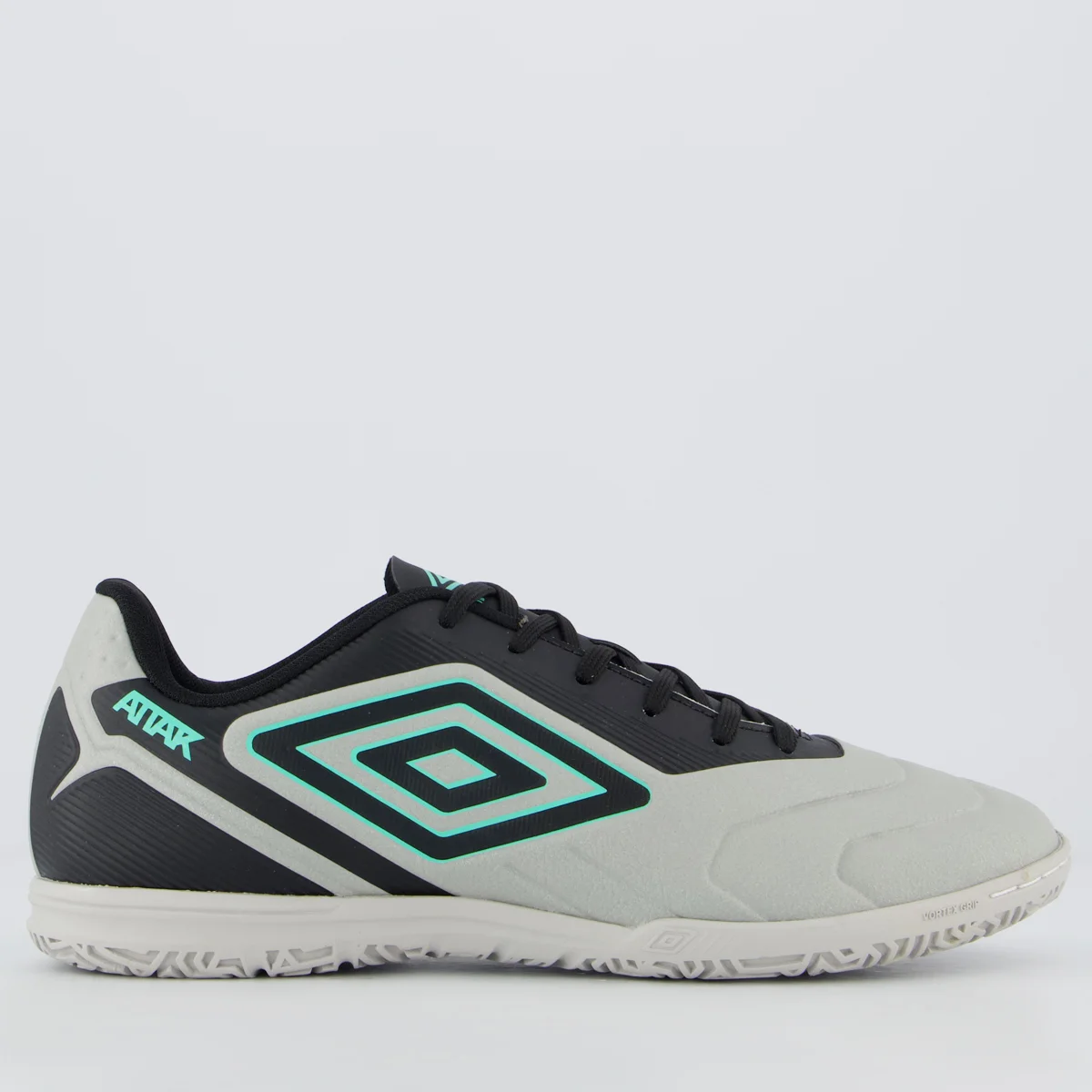 Chuteira Umbro Attak III Futsal Cinza e Preto