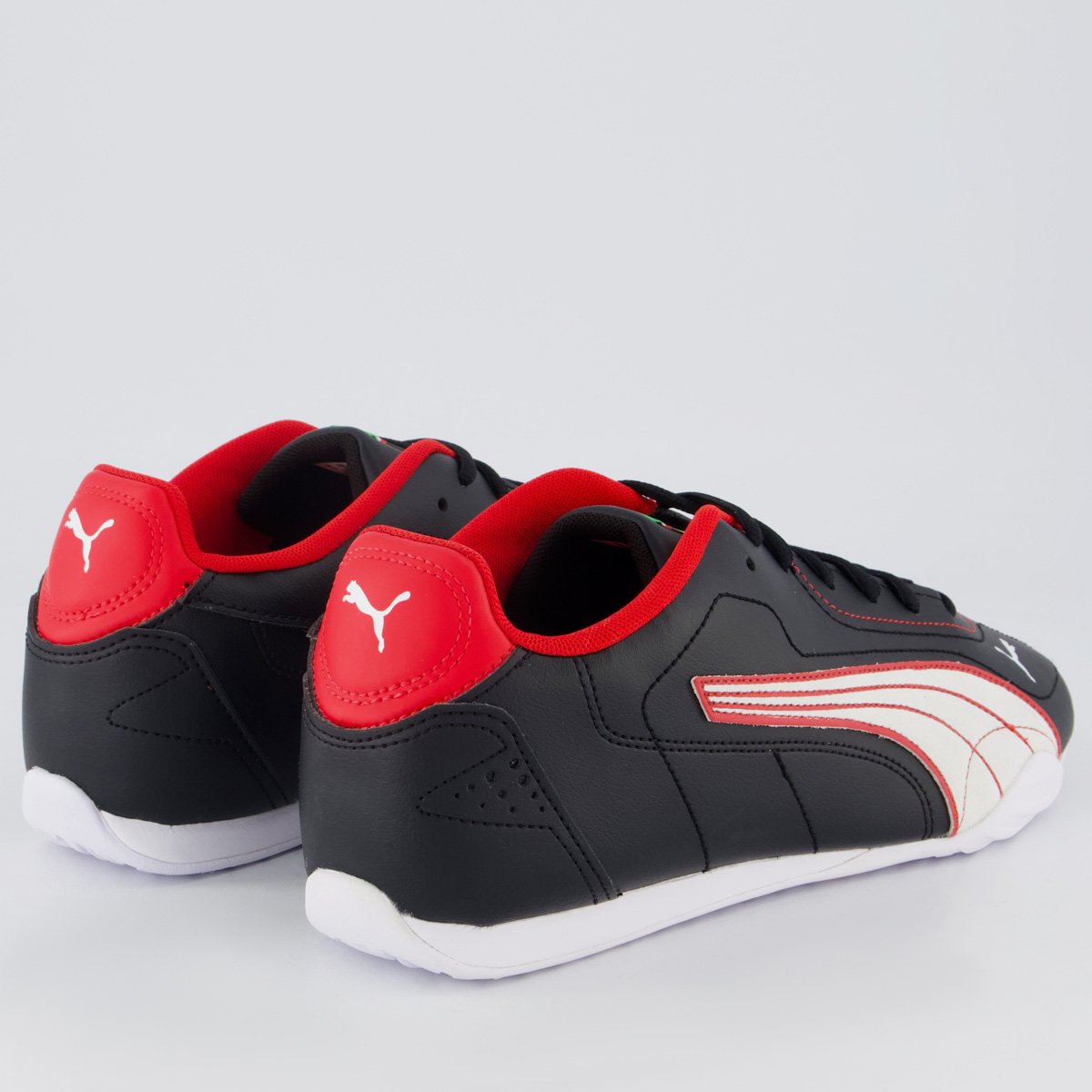 Tenis Puma Scuderia Ferrari Catch Preto e Vermelho Preto 3