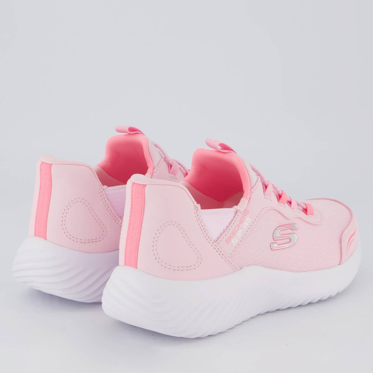 Tênis Skechers Bounder Simple Cut Infantil Rosa Rosa 3