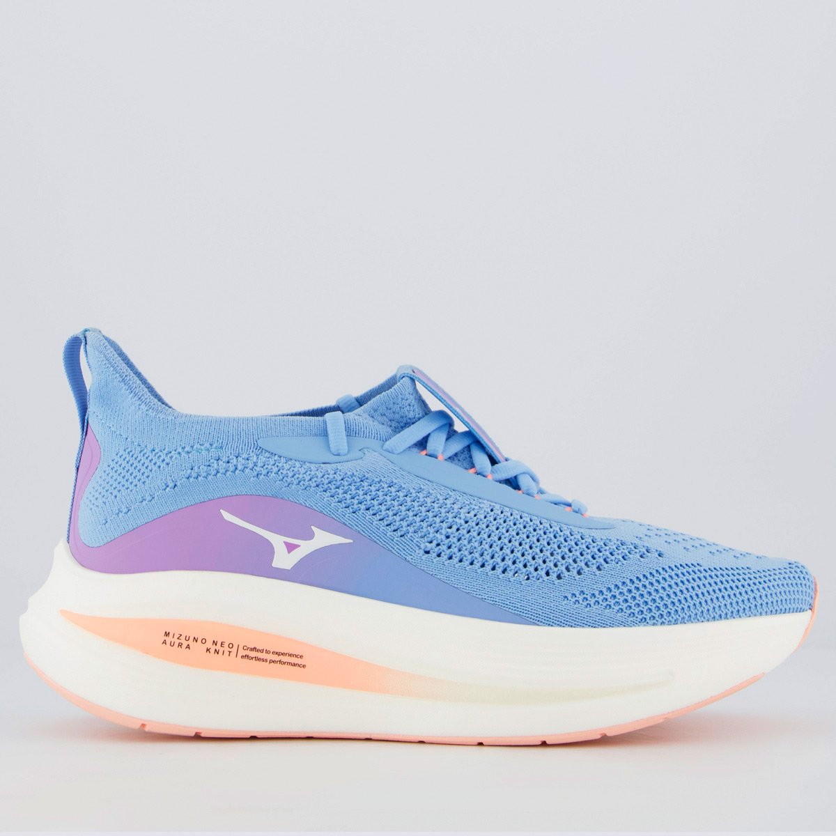 Tênis Mizuno Neo Aura Knit Feminino Azul Claro