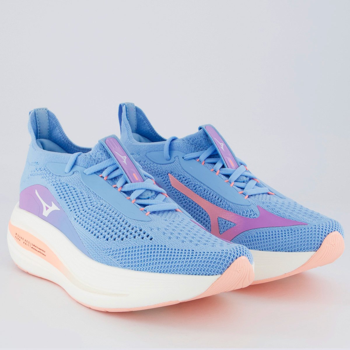 Tênis Mizuno Neo Aura Knit Feminino Azul Claro Azul 2