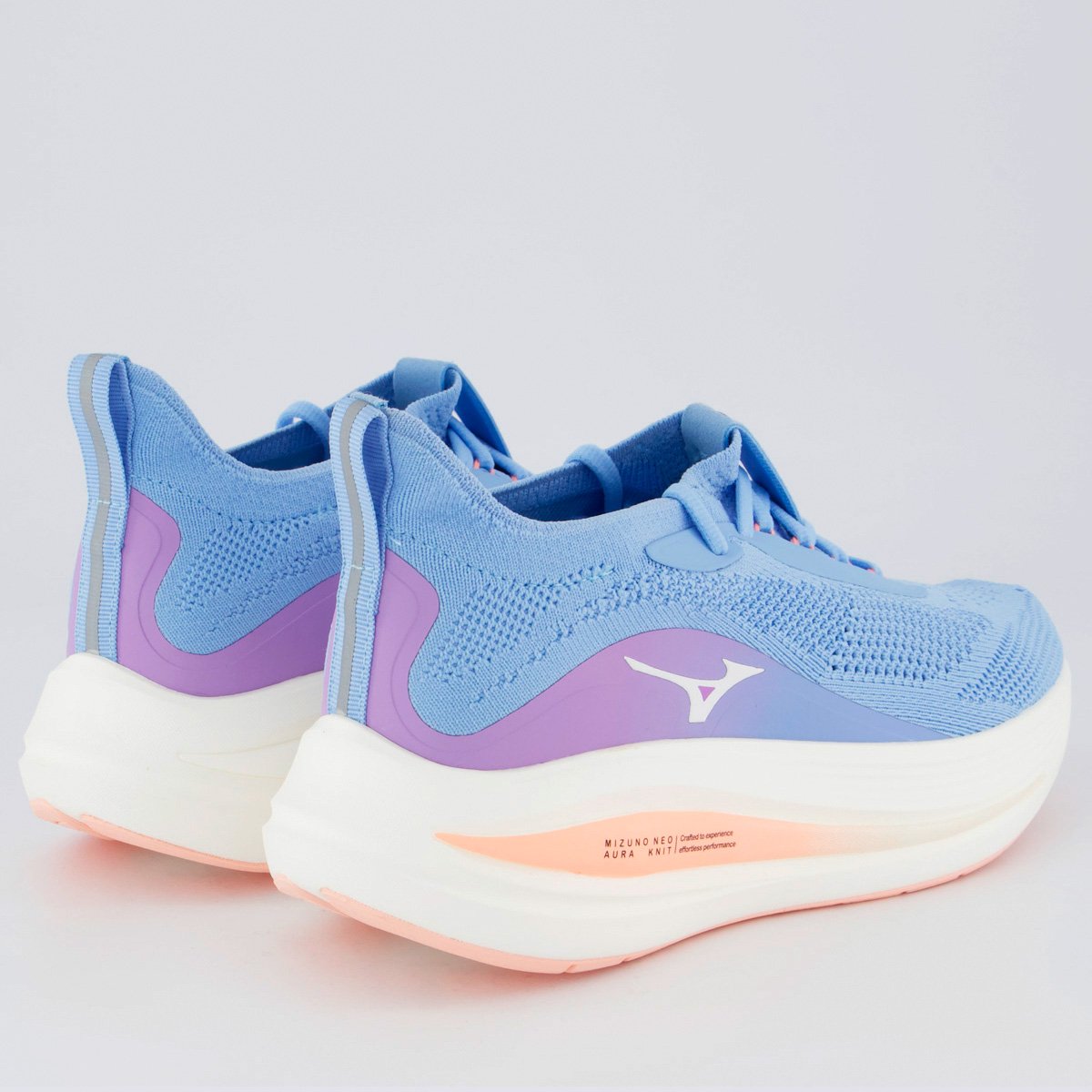 Tênis Mizuno Neo Aura Knit Feminino Azul Claro Azul 3