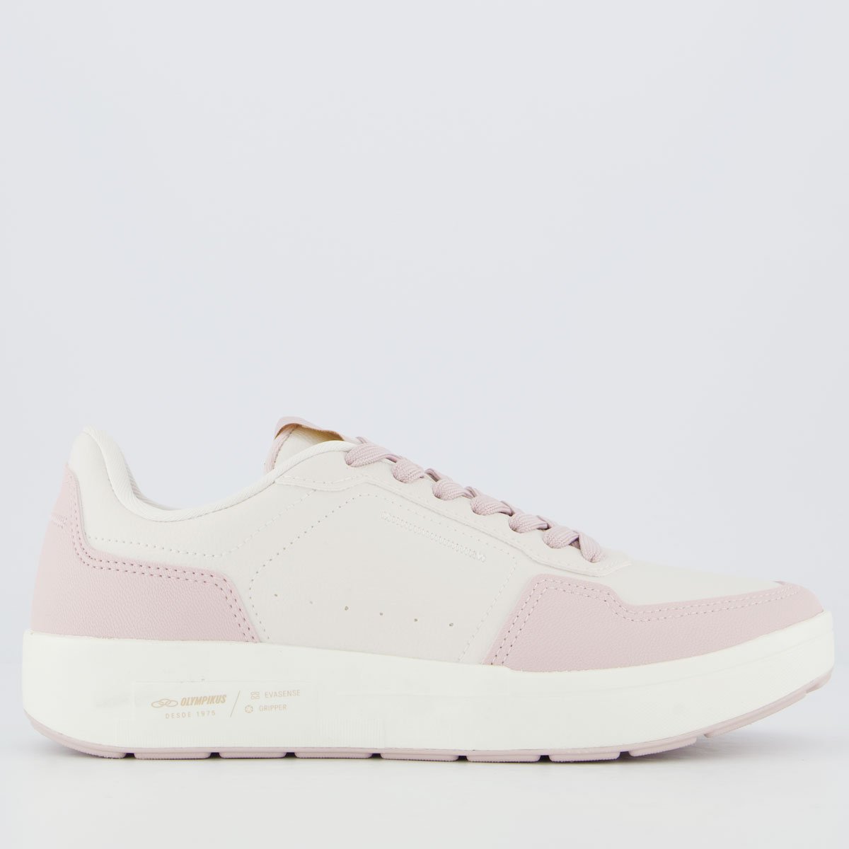 Tênis Olympikus Versa Feminino Off White e Lilás