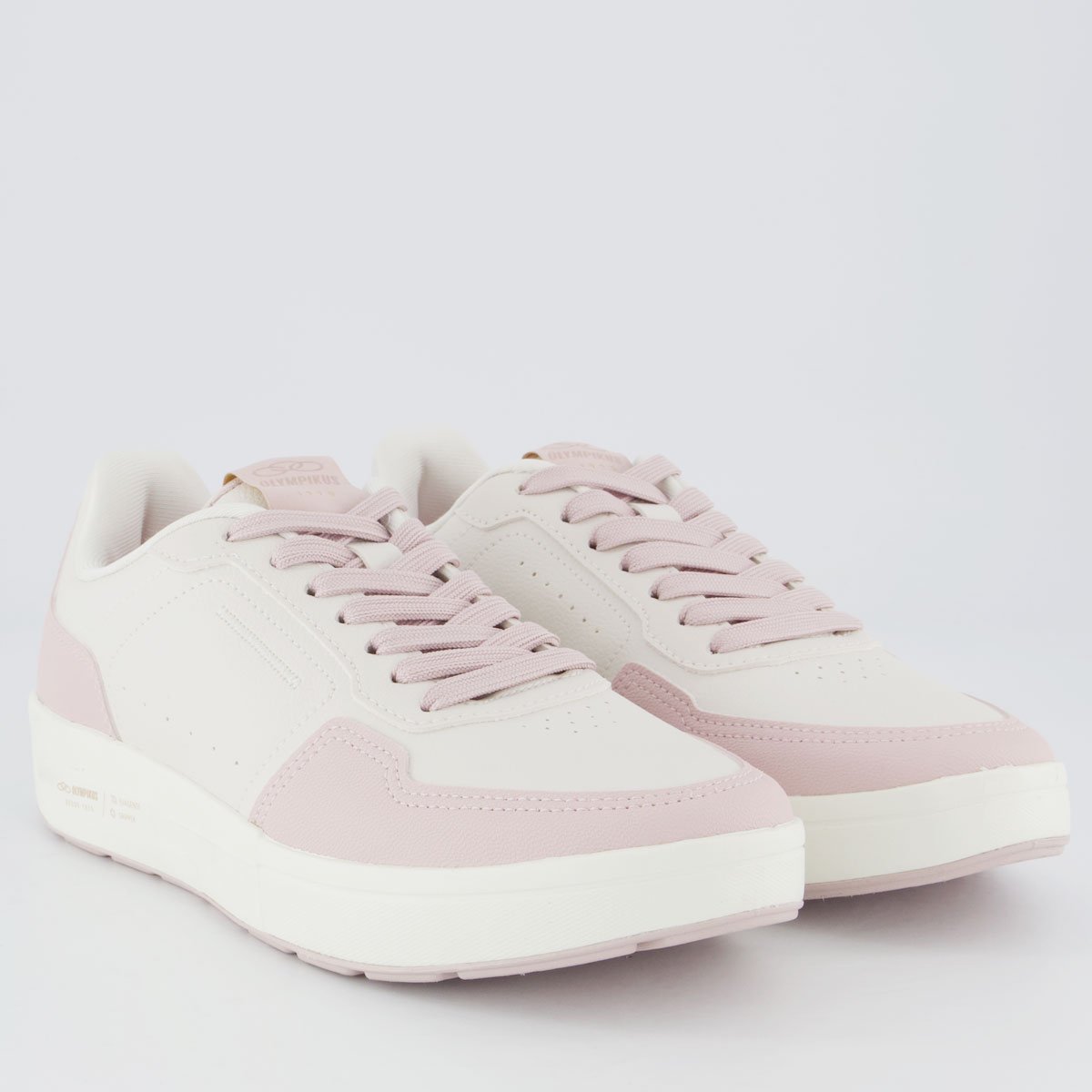 Tênis Olympikus Versa Feminino Off White e Lilás Branco 2