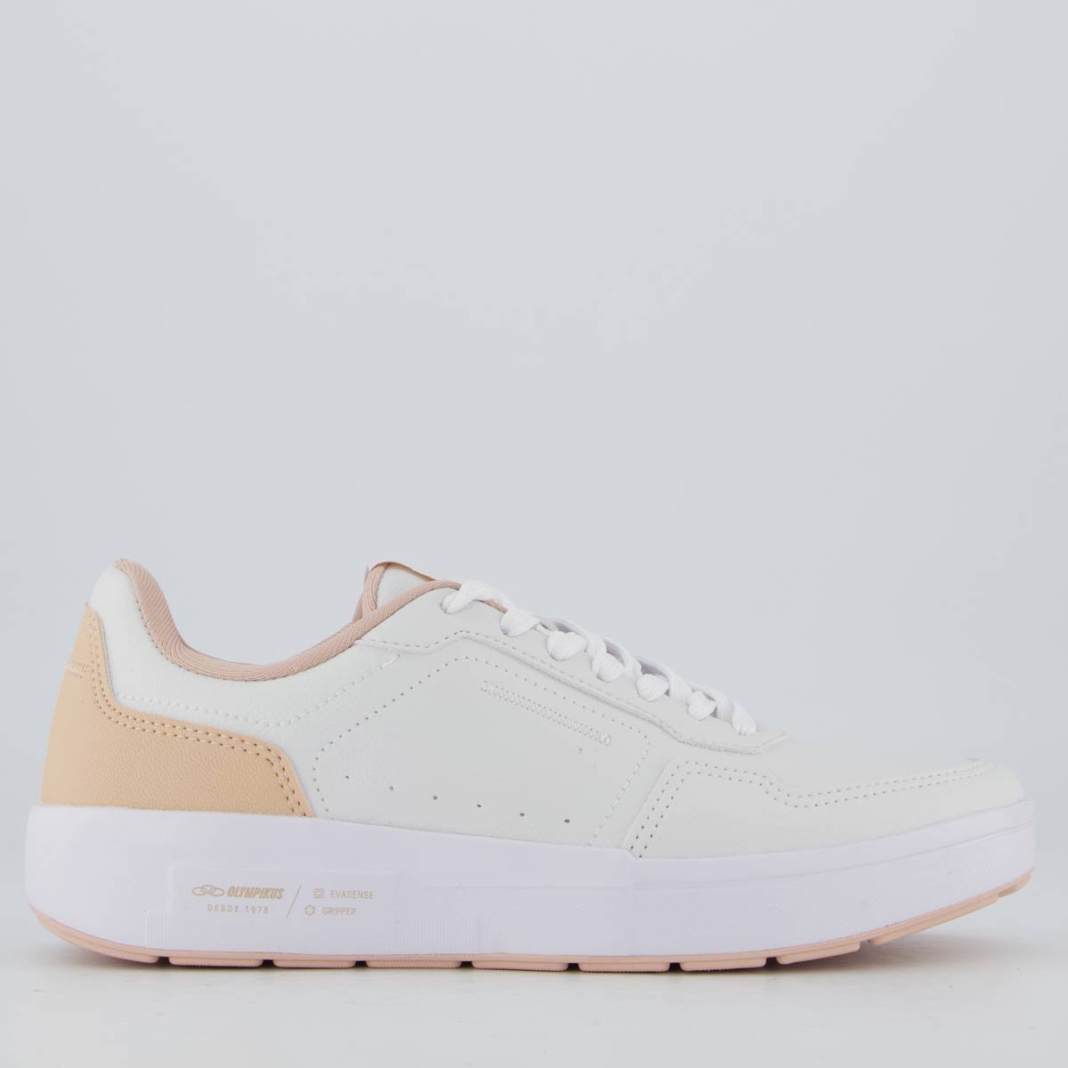 Tênis Olympikus Versa Feminino Branco e Rosê