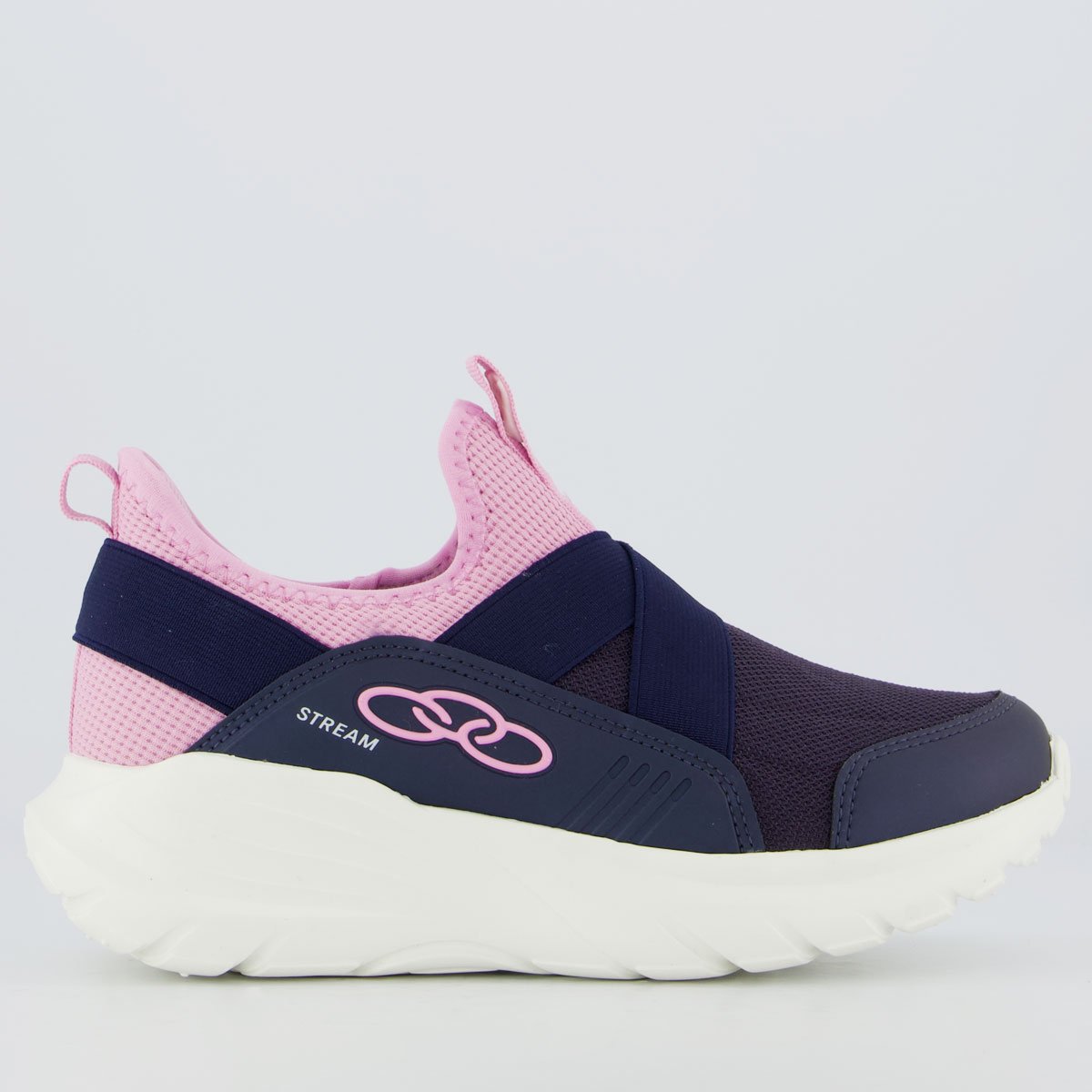 Tênis Olympikus Stream Juvenil Marinho e Rosa