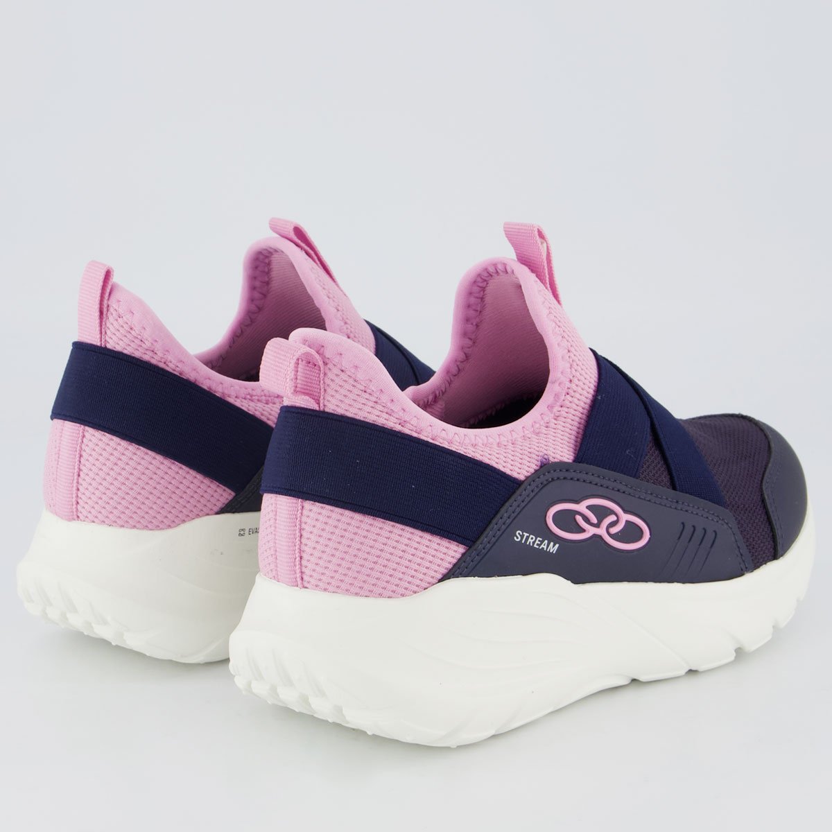 Tênis Olympikus Stream Juvenil Marinho e Rosa Azul 3