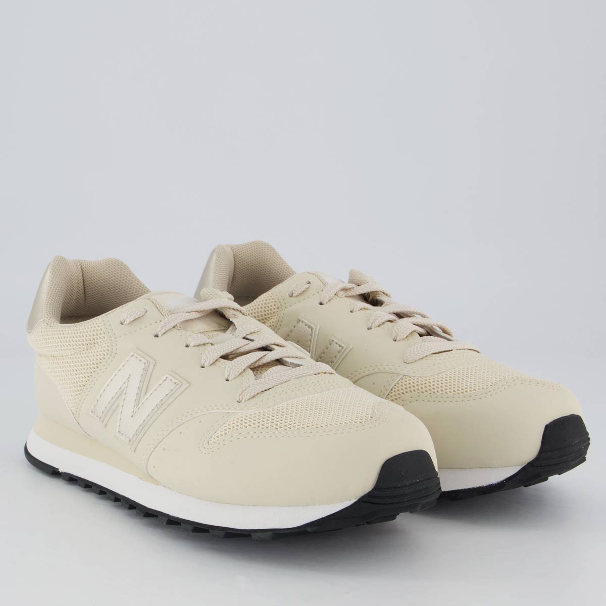 Tênis New Balance 500 V2 Feminino Bege e Branco Bege 2