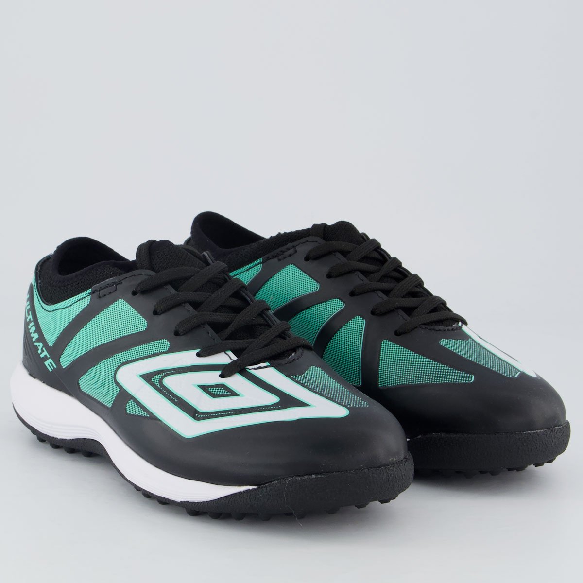 Chuteira Umbro Ultimate Society Juvenil Preta e Branca Preto 2