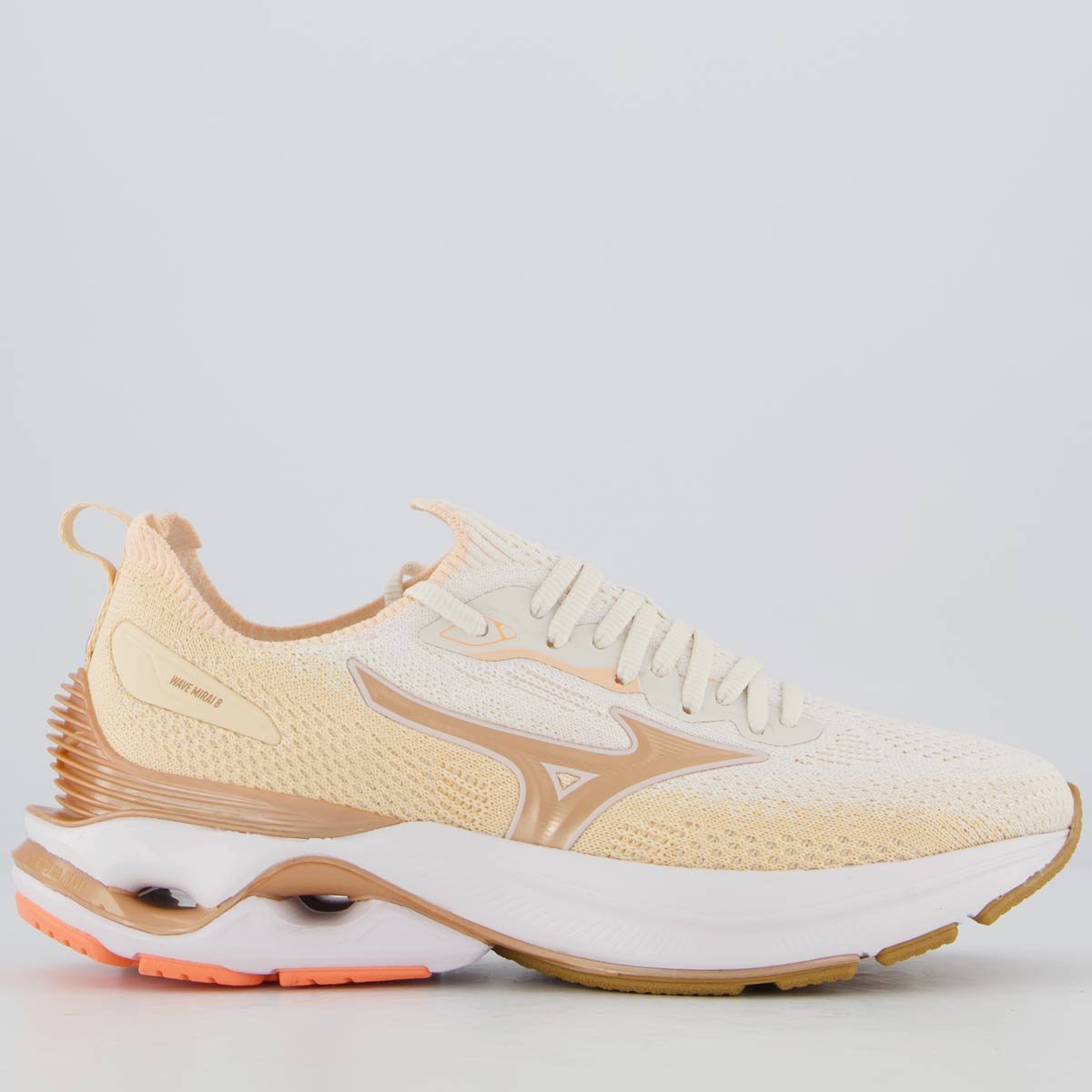 Tênis Mizuno Wave Mirai 8 Feminino Rosê Rosé 6