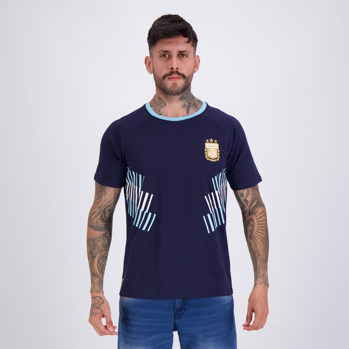 Camisa Argentina Ribbon Marinho