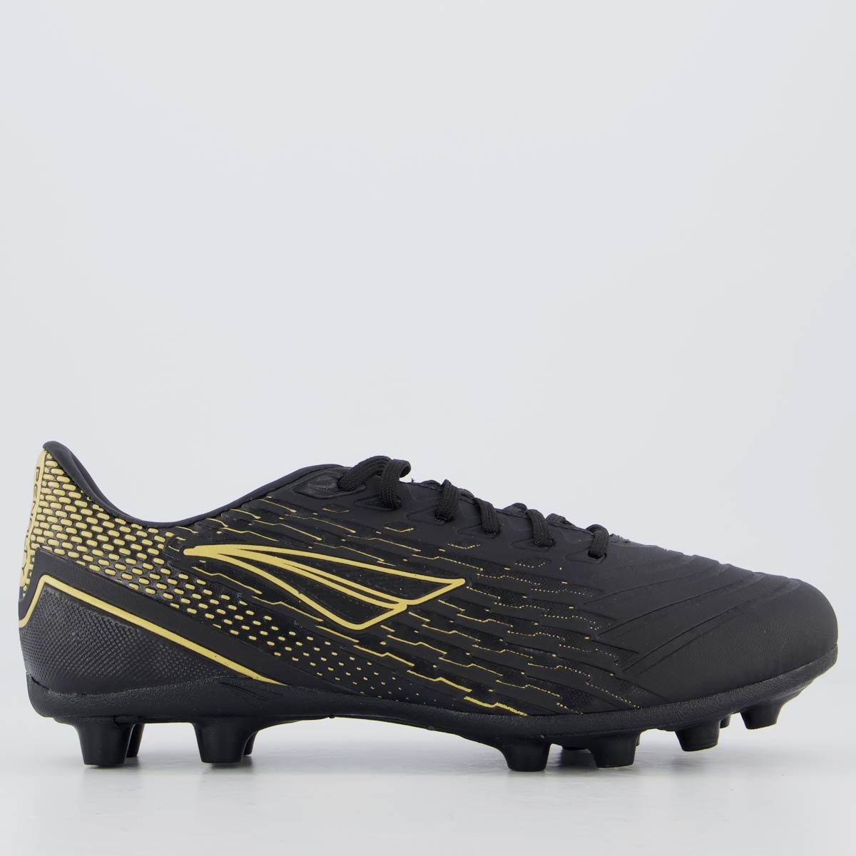Chuteira Penalty Garra Y 2.0 Campo Preta e Dourada