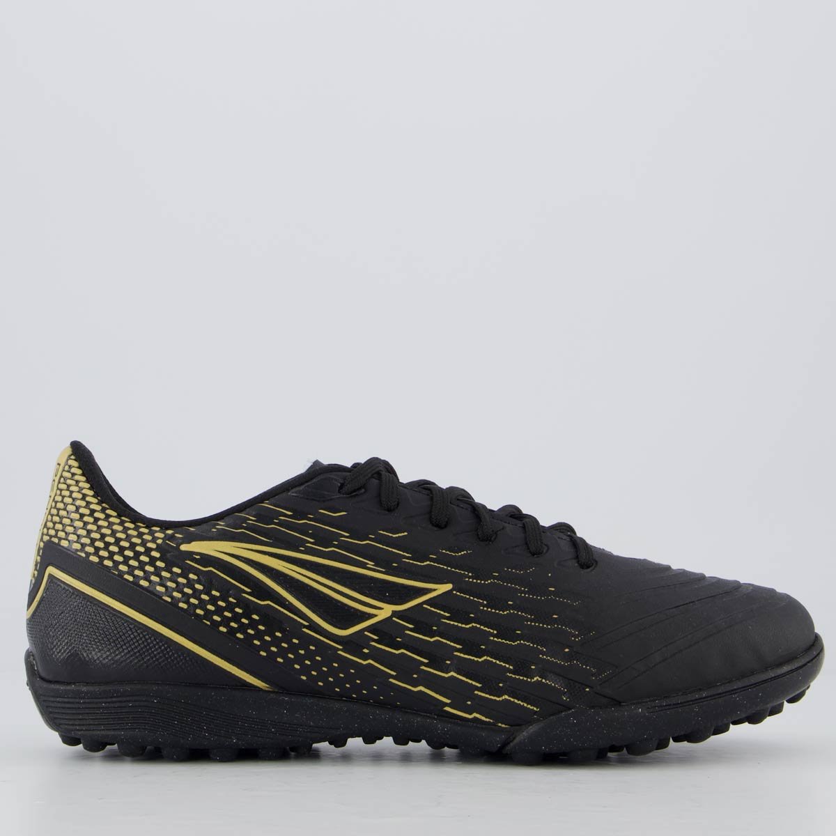 Chuteira Penalty Garra Y 2.0 Society Preta e Dourada