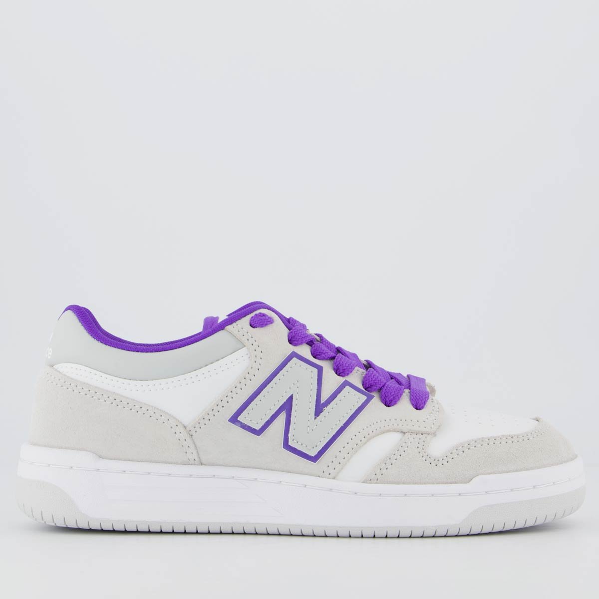 Tênis New Balance 480 Low Feminino Cinza e Roxo