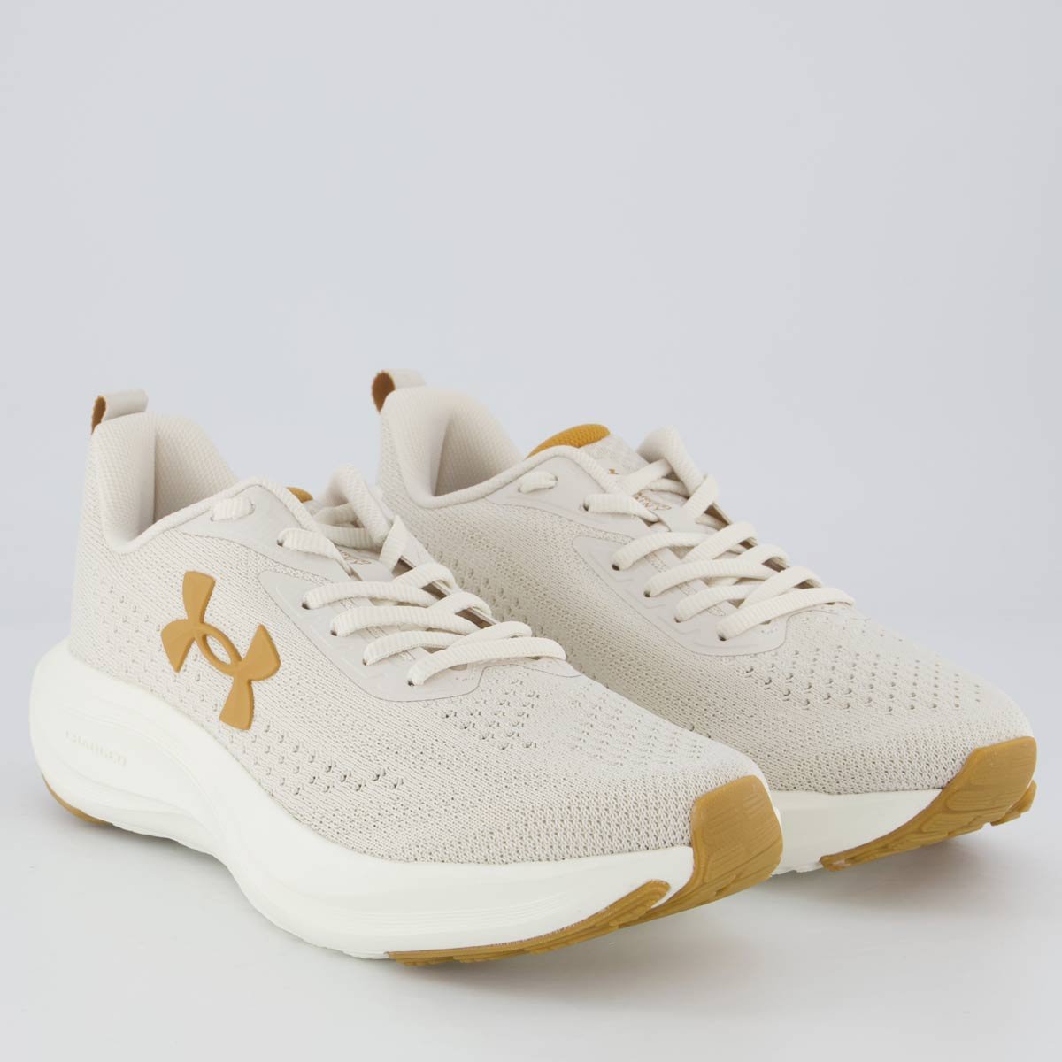 Tênis Under Armour Charged Sunny Feminino Off White Bege 2