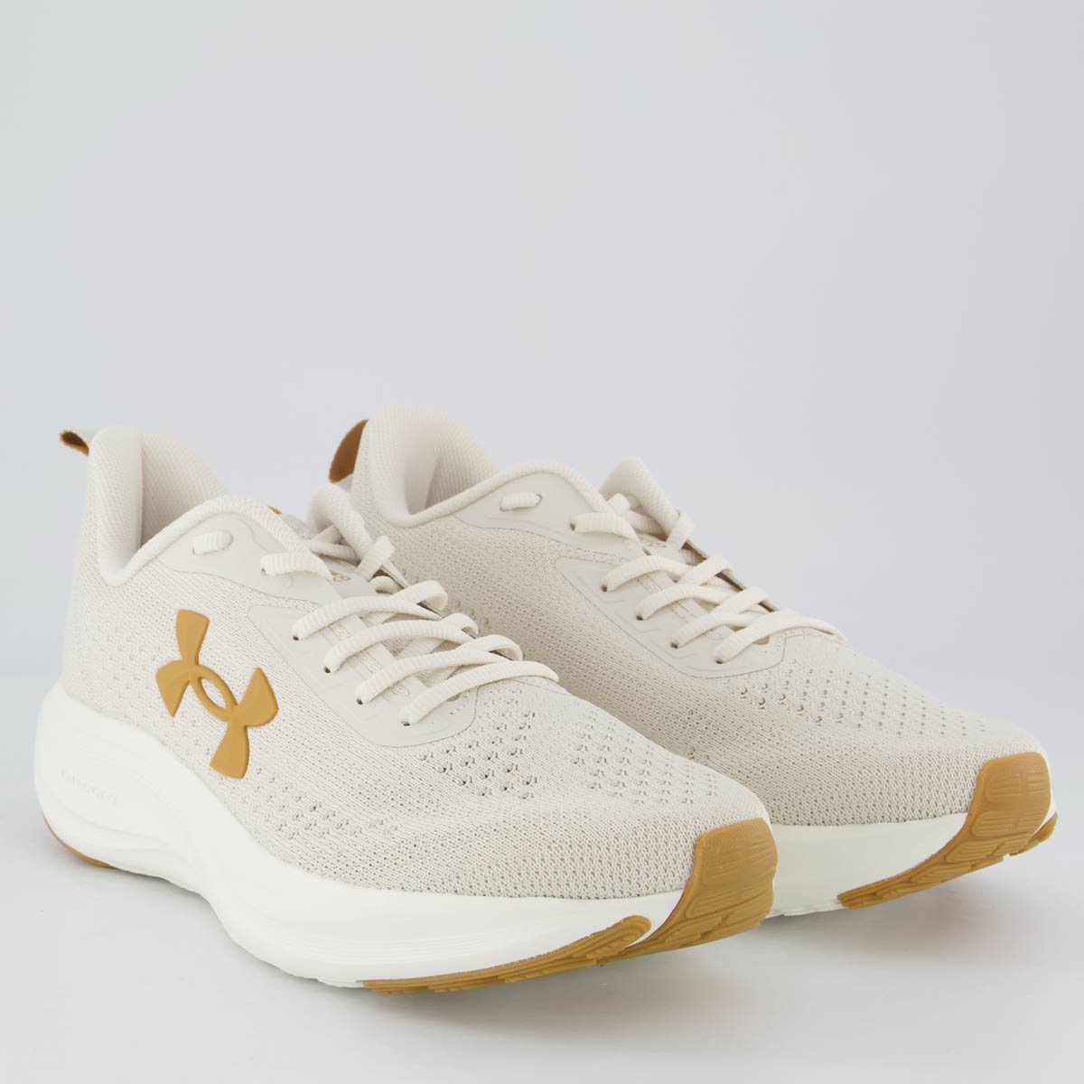 Tênis Under Armour Charged Sunny Off White Bege 2