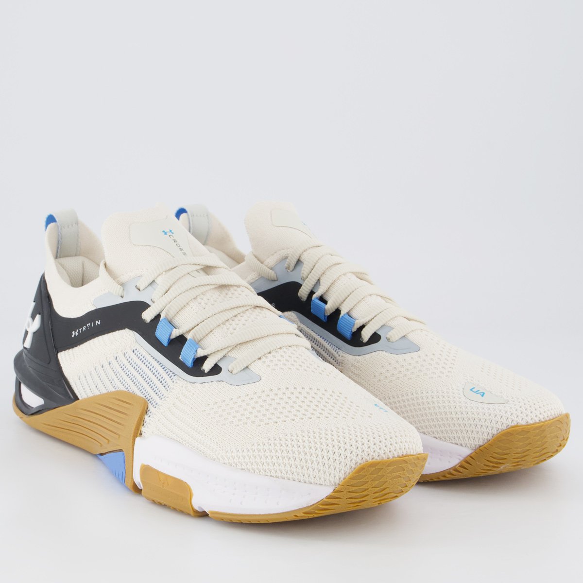 Tênis Under Armour Tribase Cross 2 SE Off-White e Azul Claro Bege 2
