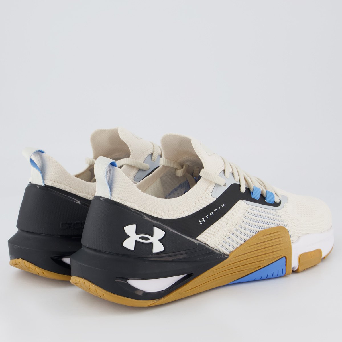 Tênis Under Armour Tribase Cross 2 SE Off-White e Azul Claro Bege 3